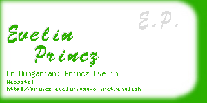 evelin princz business card